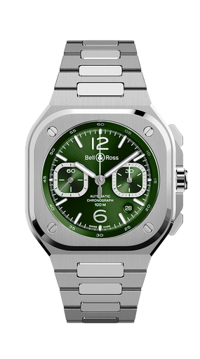 [BR05C-GN-ST/SST]  Bell & Ross - BR 05 Chrono Green steel