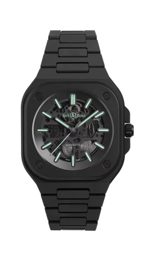 [BR05A-BLM-SKCE/SCE]  Bell & Ross - BR 05 SKELETON BLACK LUM CERAMIC