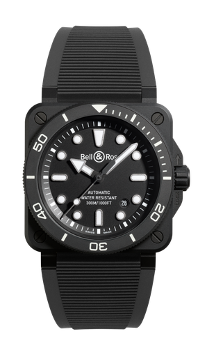 [BR03A-D-BL-CE/SRB]  Bell & Ross - BR03 Diver Black Matte Ceramic