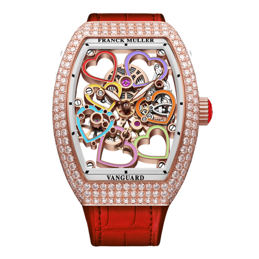 [V 35 S6 SQT HEART COL DRM D (RG)]  Franck Muller - Vanguard Heart Skeleton 