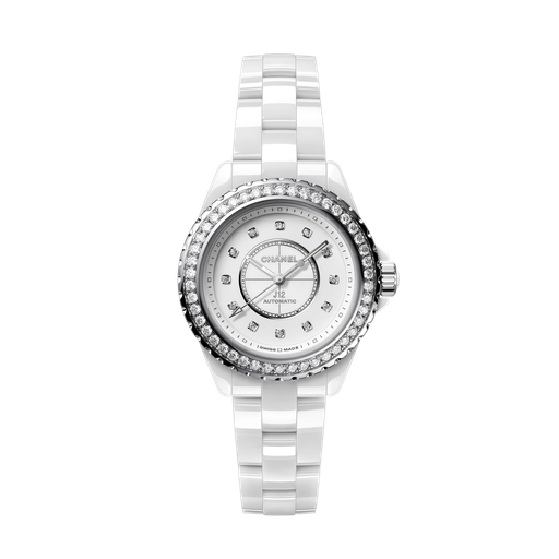 [H10473]  Chanel - J12 with diamond bezel, calibre 12.1, 33 mm