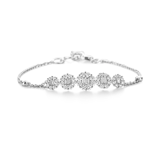  JBS - bracelet white gold with diamonds