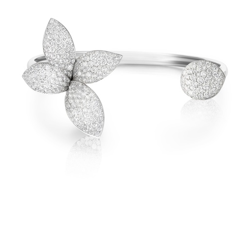  Pasquale Bruni - Giardini Segreti Small Flower Bracelet in White Gold with Diamonds