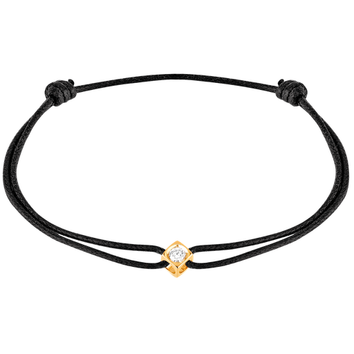  Dinh Van - Le Cube Diamant cord bracelet