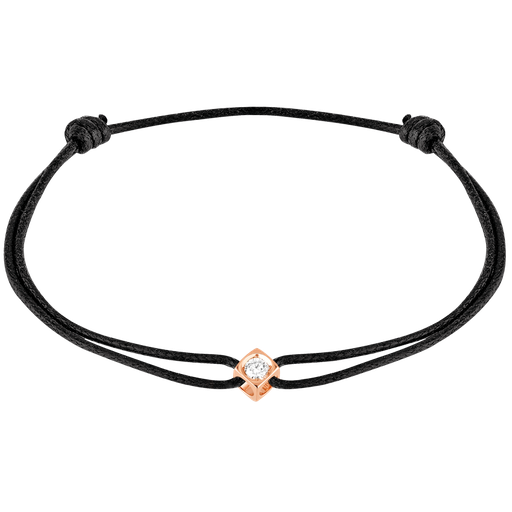  Dinh Van - Le Cube Diamant cord bracelet
