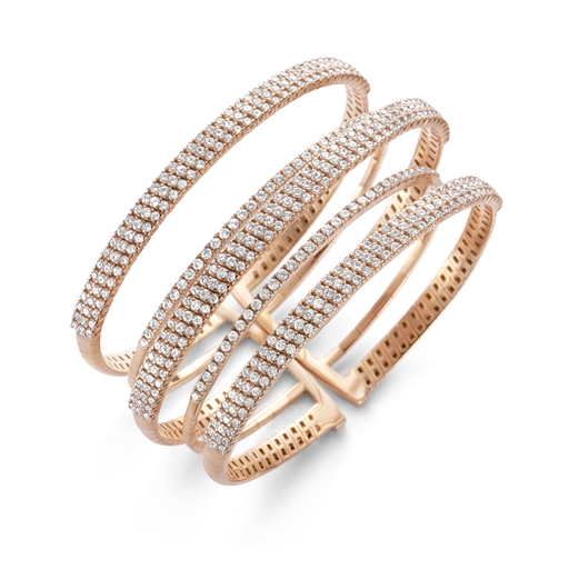 [1PU1480112/8]  Damaso - bracelet pink gold full set diamond