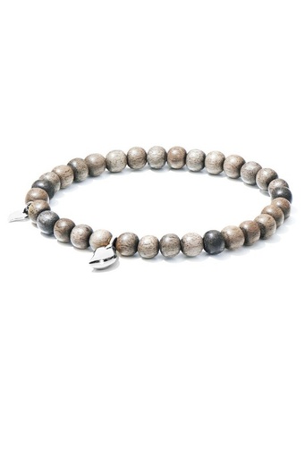 [B-IND-GW-DR-M-WG]  Tamara Comolli - INDIA DROP bracelet Greywood
