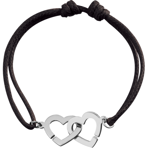[345102]  Dinh Van - Double Cœurs R13 cord bracelet