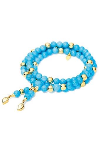 [B-IND-Tur-m-yg]  Tamara Comolli - Bracelet India Turquoise and Yellow Gold Medium