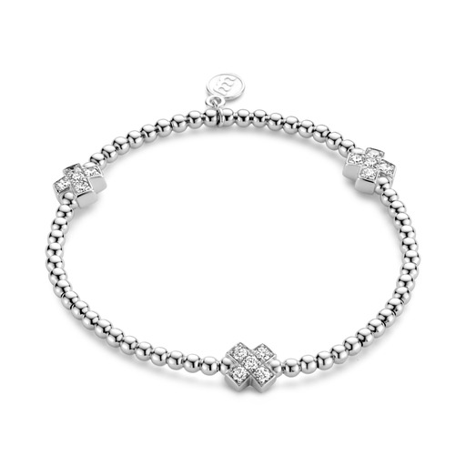 [7AW3972BR]  Bron - Bracelet White Gold set Diamonds