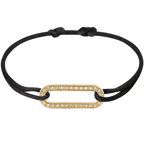[360121]  Dinh Van - Bracelet sur cordon Maillon L