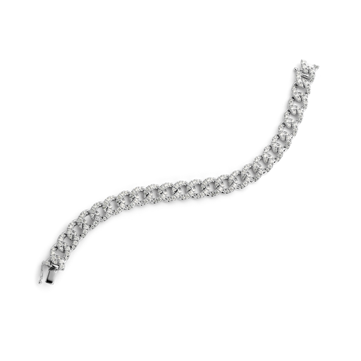 [JBS-IG-BR3904TX]  JBS - White Gold with Diamonds Chain L