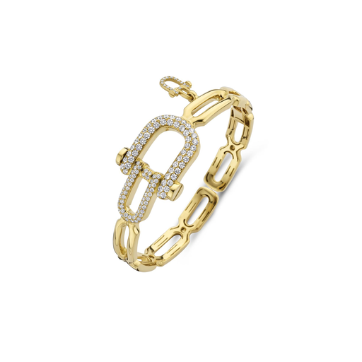 [1PU0032188/2]  Damaso - Yellow gold bangle with diamonds