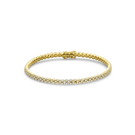 [JBS-C&C-BR1854G]  JBS - Yellow gold bracelet with diamonds