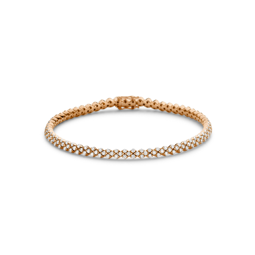 [JBS-C&C-BR1854R]  JBS - Pink gold bracelet with diamonds