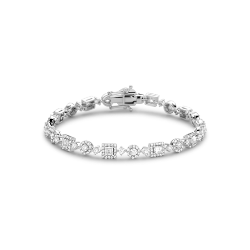 [JBS-SAD-PBL09093]  JBS - Multishaped Diamond Bracelet