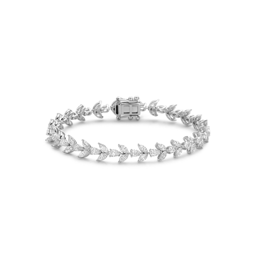 [JBS-SAD-PBL099]  JBS - Marquise & Pear-shaped Diamond Bracelet