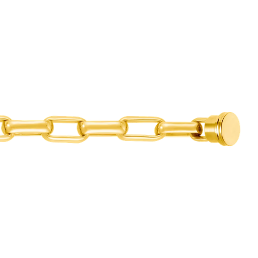 [6B1106]  Fred - Yellow Gold Link Bracelet