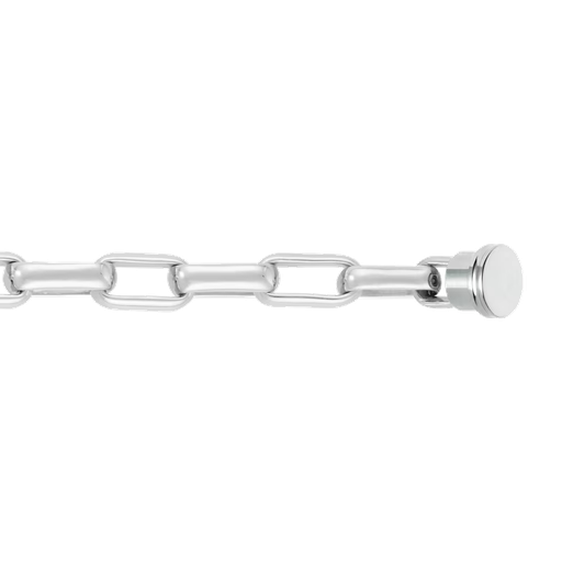 [6B1108]  Fred - White Gold Link Bracelet