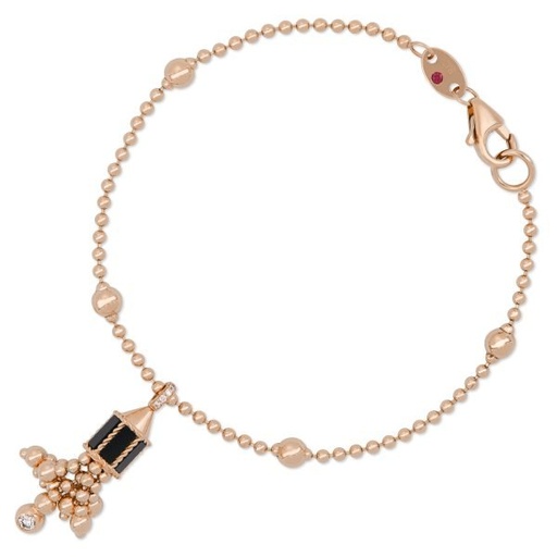 [ADV888BR2253]  Roberto Coin - Art Deco Bracelet with Black Jade and Diamonds
