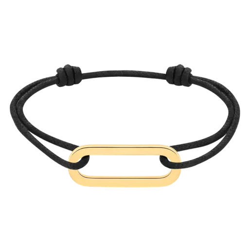 [360601]  Dinh Van - Bracelet on cord Maillon L
