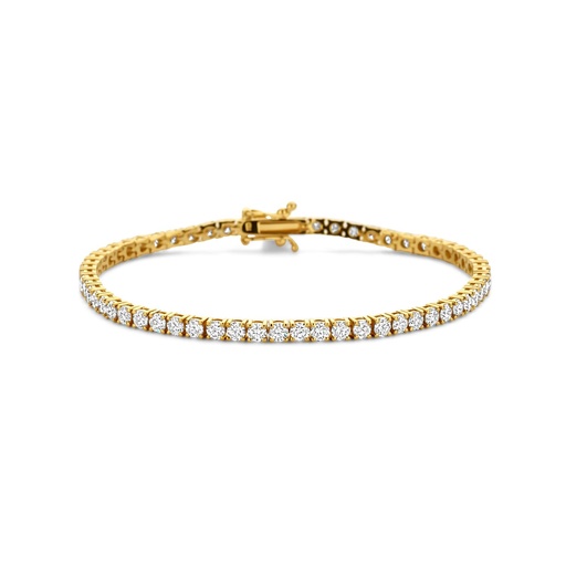 [JBS-SAD-BR3397]  JBS - Yellow gold tennis bracelet with diamonds