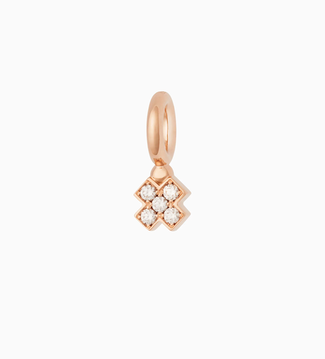 [8HR3416CBR]  Bron - Joy Pendant in Pink Gold with Champagne Diamonds