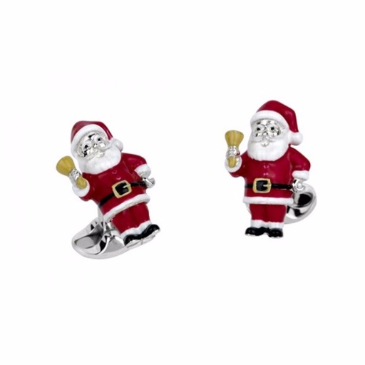  Deakin & Francis - cufflinks silver Santa claus