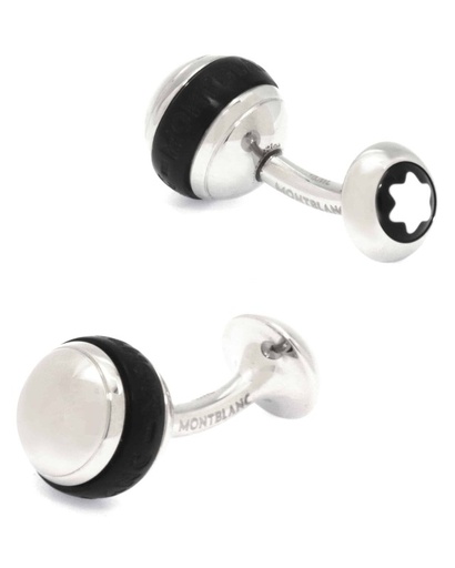  Montblanc - Cufflink Ball Stainless Steel Black Pvd Finish