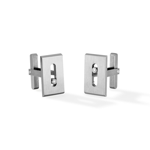[6762]  Messika - Move titanium cufflinks