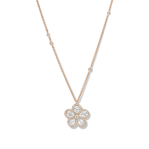  JBS - pendant pink gold set flower