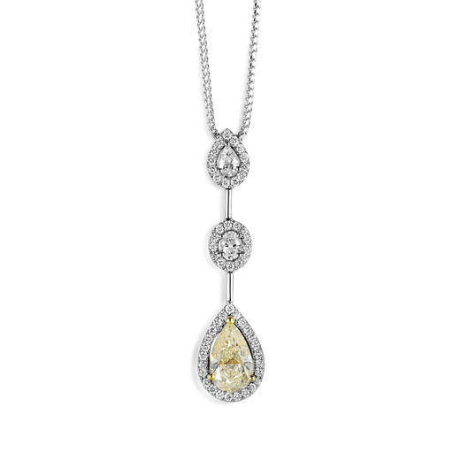  JBS - Pendentif White Gold Pear