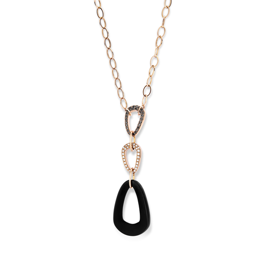  JBS - Collier Pink Gold Diam + Ebene