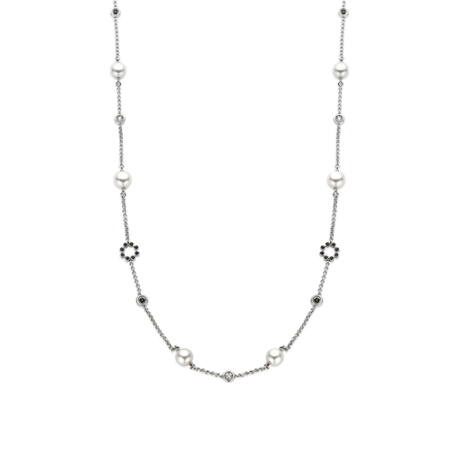 [JBS-ELBBGS0001]  JBS - Sautoir Whitegold with Spinelle, Pearls and Diamonds