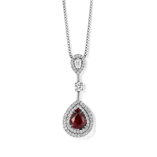  JBS - Pendant ruby+ diamonds