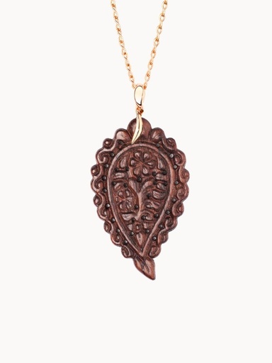[P-IND-L-SW-RG]  Tamara Comolli - Leaf Large Snake Wood