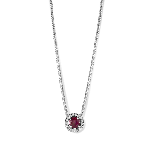 [JBS-MB-7/3254]  JBS - Pendant with diamonds and ruby