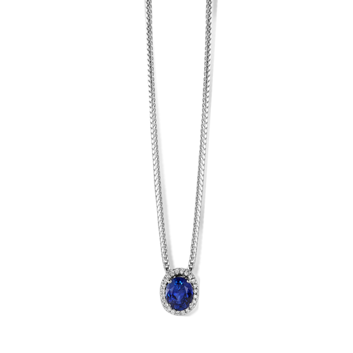 [JBS-MB-5/2550]  JBS - Pendant with diamonds and sapphire