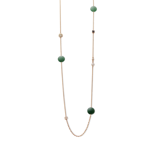 [8CR4412AV]  Bron - Chaine Pink Gold with Avonturine