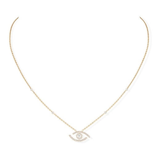 [7525]  Messika - Lucky Eye Necklace pavé