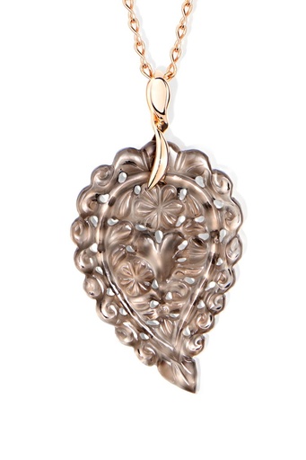 [P-IND-m-Smo-rg]  Tamara Comolli - Pendant India Medium Smoky Quartz