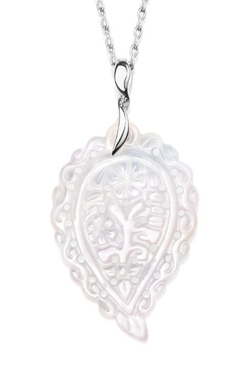 [P-IND-m-MPw-wg]  Tamara Comolli - Pendant India Medium Mother-of-Pearl