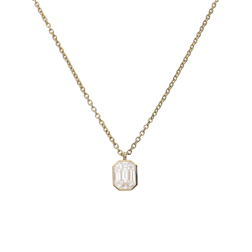 [JBS-LV-G10121/W-R]  JBS - Pendant with diamonds Illusion