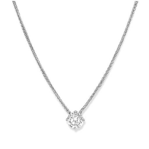 [JBS-MB-0/4183]  JBS - Whitegold necklace with diamond