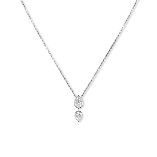 [83851]  Chaumet - Joséphine Ronde d'Aigrettes pendant in white gold, set with brilliant-cut diamonds.
