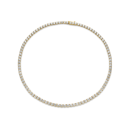 [JBS-MB-1/1291]  JBS - Yellow gold tennisnecklace with diamonds