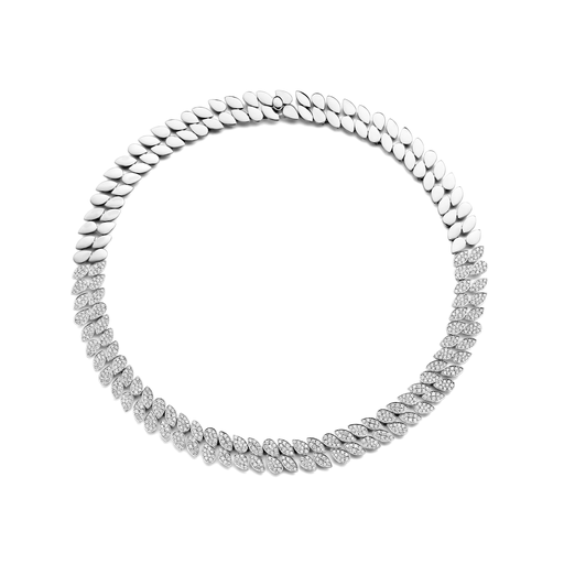 [NM3205WH]  Antonellis - Collier Mambo in White Gold set with Diamonds