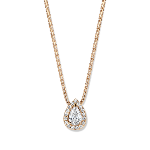 [JBS-MB-0/3914]  JBS - Pink gold pendant with diamonds
