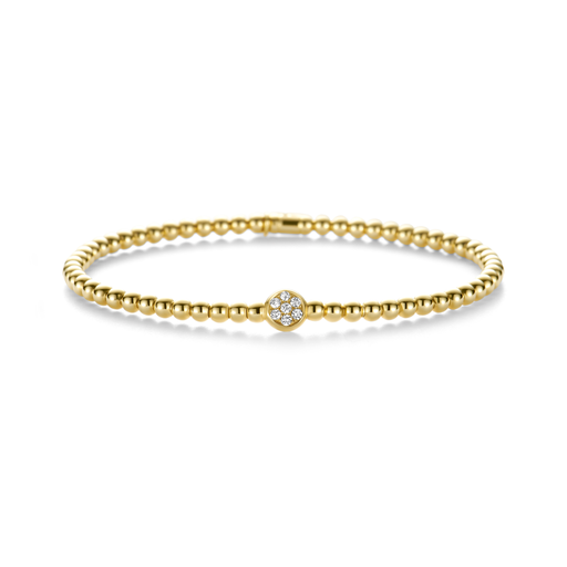[7AG3956BR]  Bron - Bracelet in Yellow Gold with Diamonds
