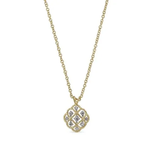[JAUPEN004588]  Buccellati - Etoilée Pendant in Yellow and White Gold with Diamonds